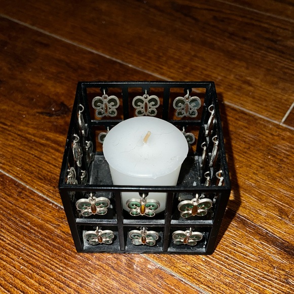 3/$10 Decorative Jewel Butterfly Candle Holder 3x3 - Picture 4 of 8